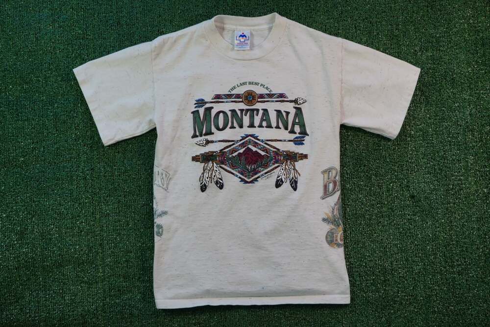 Vintage 90s Montana Backcountry Graphic Print T-Shirt